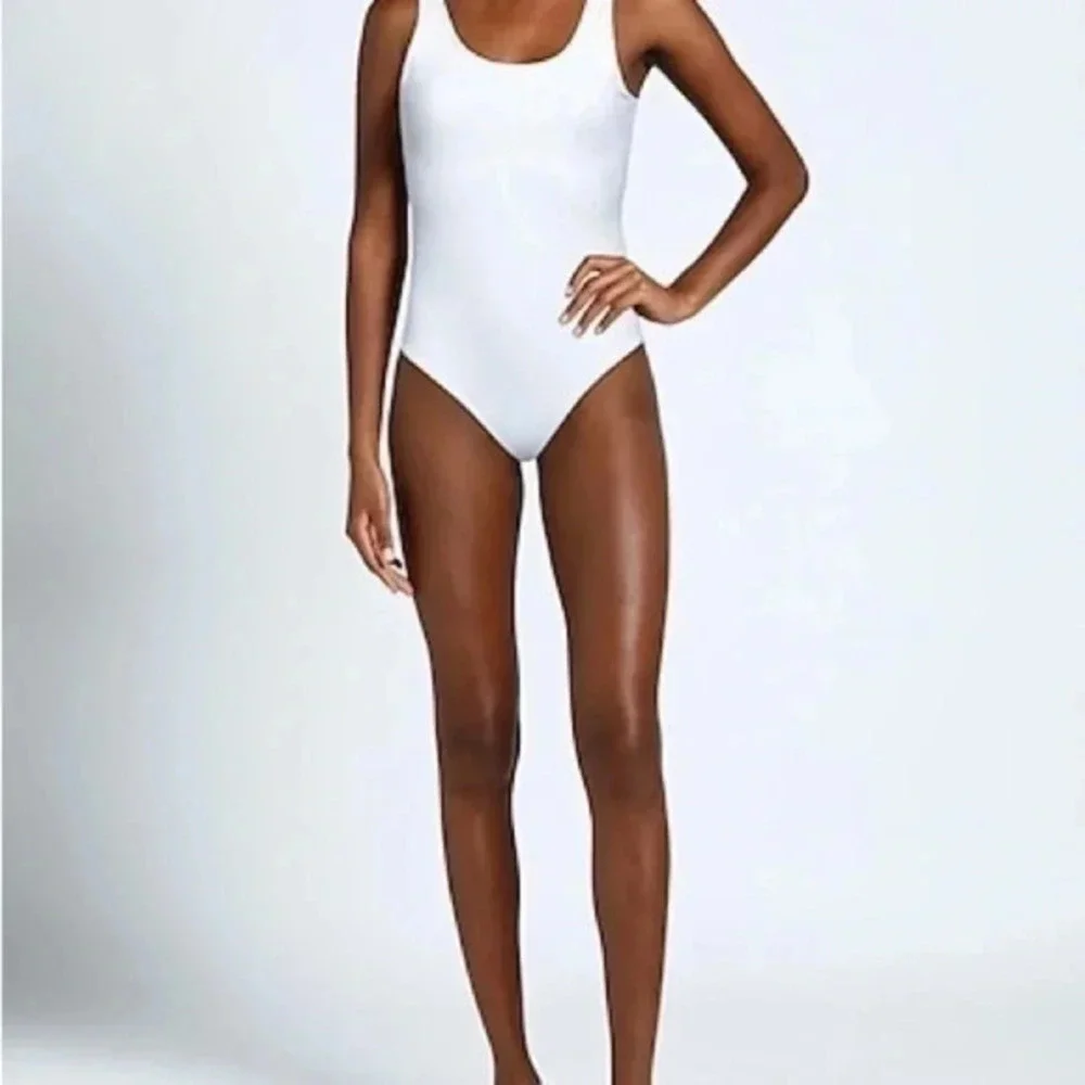 Burberry white one piece swimsuit B947